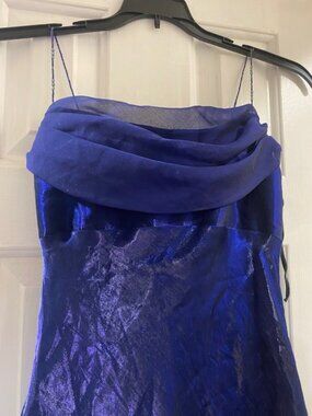 Dave & Johnny by Laura Ryner Blue Purple Sleeveless Maxi Dress